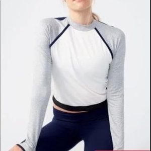 J Crew x New Balance Color-Block Crop Top